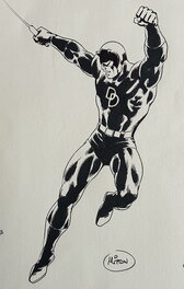 Jean-Yves Mitton - Mitton, illustration Dare Devil, 2017. - Planche originale