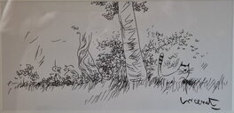 Manu Larcenet - Le retour à la terre, le chat - Original Illustration