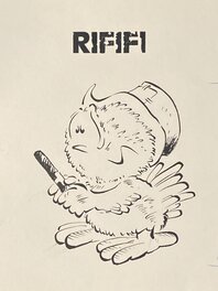 Dimitri - Dimitri, ou Guy Mouminoux, illustration originale, Rififi. - Illustration originale
