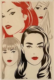 Walter Minus - Les Pin-Up de Minus - Illustration originale