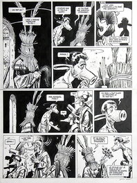 Jean-Marc Rochette - « Edmond le Cochon va en Afrique » – Planche originale n° 89 – Jean Marc Rochette - Planche originale