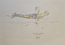 André Juillard - 2012 - Hommage à Moebius, Passage de l'anneau - Illustration originale