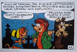 Annonce de la mort de l'état major des Cravates noires avec l'humour noir d'Anathème