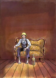 Blutch - Blutch - Sur la Piste de Blueberry - Illustration originale de la couverture d'Angel Face - Illustration originale