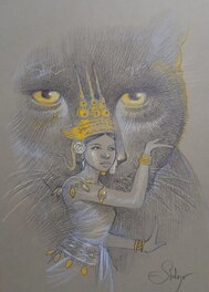 Éric Stalner - La danseuse aux dents noires - Original Illustration