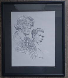 François Boucq - Crayonné encadré François Boucq/ Bouncer - Original Illustration