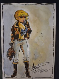 Renaud Mangeat - Illustration originale couleur aquarelle encre de chine - Illustration originale