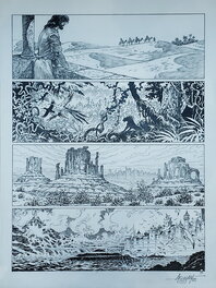 Mohamed Aouamri - La cité mouvante - Planche originale