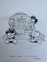 Patrick Block - Donald Duck - Cliff Richard 60th anniversay - Comic Strip