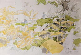 jade khoo - Jade khoo dessin original affiche de festival 110 cm / 75 cm - Illustration originale