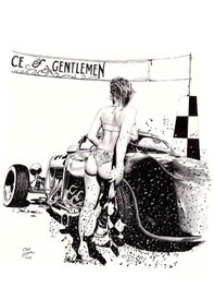 Thib - Start Line – Race of Gentlemen - Illustration originale