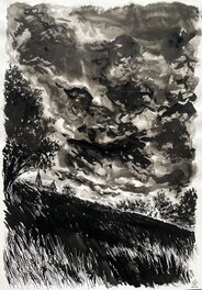 Edouard Cour - Soli Deo Gloria  page originale 28 (fond) - Planche originale