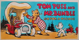 Marten Toonder - Tom Puss promotie tekening Marten Toonder Studio's - Illustration originale