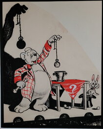 Marten Toonder - Ob Bommel -Tom Poes Weekblad 1948 - Illustration originale