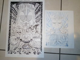 Alex Saviuk - Couverture originale mikros crabby vs super termitor / alex saviuk - Couverture originale