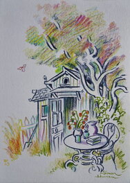 Simon Hureau - Le Paradis - Illustration originale