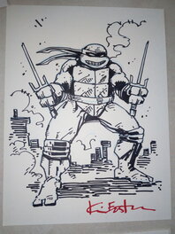 Kevin Eastman - Planche originale TMNT tortues ninja / kevin eastman - Illustration originale