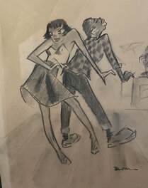 Bob Mau - Origineel werk uit 1947 - Illustration originale