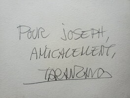 Dédicace au dos, signée