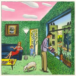 Loustal - La vie en vert - Original Cover