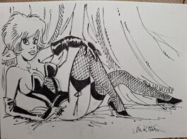 François Walthéry - Natacha super sexy - Illustration originale
