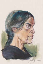 René Follet - Etude pour Shelena - Original Illustration