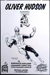 Olivier Hudson - Green Lantern - Illustration originale