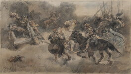 Johannus Hendrikus Jurres - Het Strijdtoneel - Illustration originale