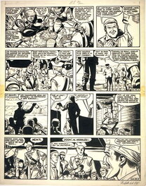 Victor Hubinon - Barbe Rouge - l'Ile de l'Homme Mort - pl. 44 - Planche originale