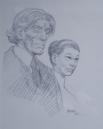 François Boucq - Illustration encadrée François Boucq/ Bouncer - Illustration originale