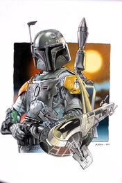 Kirsch Philippe - "Boba FETT" - Illustration originale
