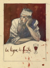 Benjamin Flao - La ligne de fuite ...  projet de couverture ... - Illustration originale