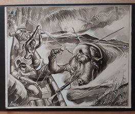 La 1 , Fergal et L'attaque sur L'embarcation au Format : 35 X 28 Cm .