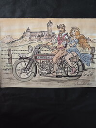 Illustration originale couleur aquarelle de Carin Francis