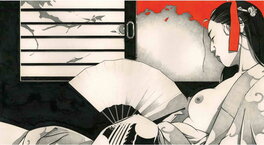 Michetz - Serie Rouge et Noir Sans titre - Original Illustration