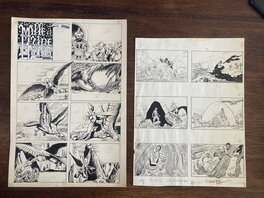 Planche de Gire et planche de Pratt (signée), glissée pour le plaisir ...