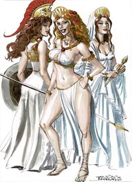 Dessin original en couleurs sur album Dessin original en couleurs sur album