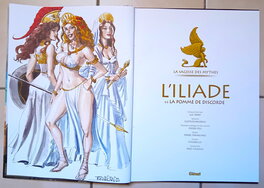Pierre Taranzano - L'iliade T1+dédicace couleurs - Planche originale