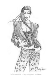 Gil Formosa - "Doube GAUCHE" page titre tome 3 - Planche originale