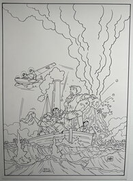 Eric Heuvel - January Jones 13 Besteming Bangdoen - cover dossier editie - Original Cover