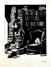 Christophe Chabouté - Le chat et la souris... - Original Illustration