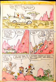Bonux-Boy capture l'homme-singe, page 4 - mise en couleur sur calque Bonux-Boy capture l'homme-singe, page 4 - mise en couleur sur calque