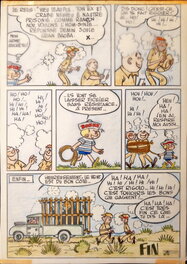 Bonux-Boy capture l'homme-singe, page 9 - mise en couleur sur calque Bonux-Boy capture l'homme-singe, page 9 - mise en couleur sur calque