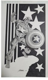 George Perez - Captain America - Comic Strip