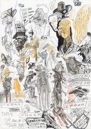 Blutch - Blotch – Croquis original de recherche – R121 - Original art