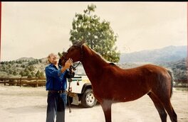 Cesar Spadari with his Beloved Horse