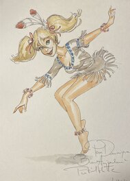 Patrick Hitte - Patrick Hitte, illustration originale, hommage à Dean Yeagle, "Mandy". - Illustration originale