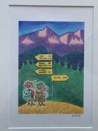 Christophe Bertschy - Rendonneurs - Planche originale