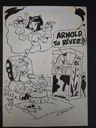 Bruno Di Sano - Illustration originale bd Arnold le rêveurs - Original Illustration