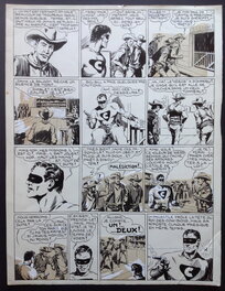 Galep - Galep Aurelio Galleppini & Rémy Big Bill Le Casseur Planche Originale 3 du BB 69 ,Encre Gouache Atelier Chott 1952 Top - Planche originale